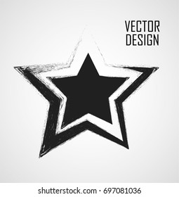 Stamps Collection. Grunge Stars, Banners, Insignias ,Frames , Logos, Icons, Labels and Badges Set .  Retro Frames for Emblems.Geometric Shapes with Texture. Transparent Background.