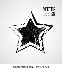 Stamps Collection. Grunge Stars, Banners, Insignias ,Frames , Logos, Icons, Labels and Badges Set .  Retro Frames for Emblems.Geometric Shapes with Texture. Transparent Background.