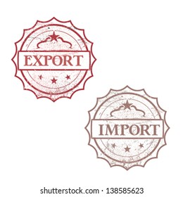 stamps export import