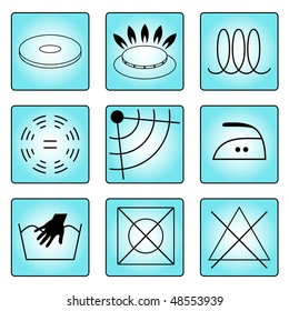 stamps, icons Information - 2d vector set