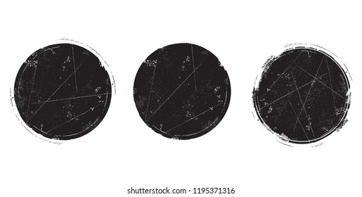 Stamps icons set isolated on white background. Post stamp collection for web site, banner, label, poster and placard. Grunge concept, vector illustration