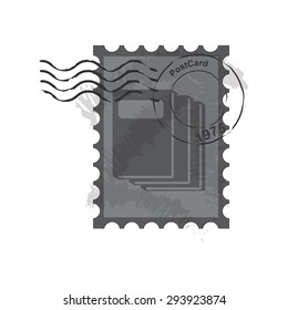 stamps  postmark ,  vintage postage stamps vector  illustration