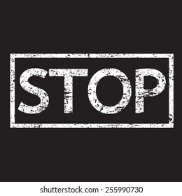 stamps word stop