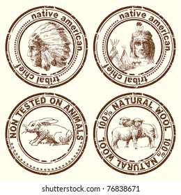 stamps-indian chief