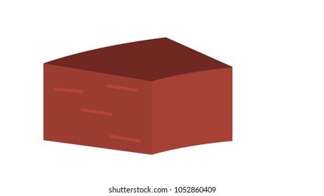 Stand 3D table isolated vector illustration