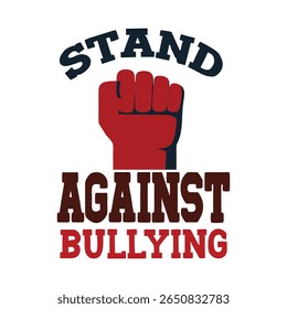 Stand Against Bullying with Raised Fist Icon