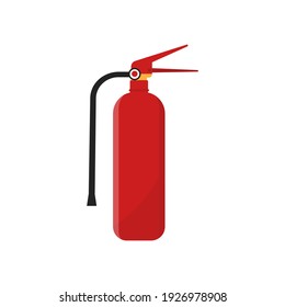 Stand Alone Icon In Flat Style ( Fire Extinguisher ) Isolated On White Background.Eps 10