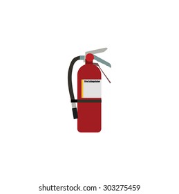Stand alone Icon in flat style ( Fire Extinguisher )