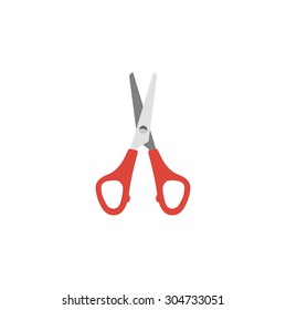 Stand alone Icon in flat style ( scissors )