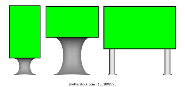 Stand banner display vector