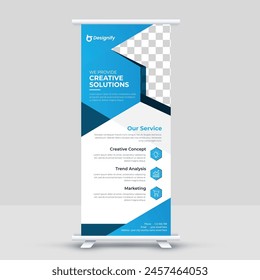 Soporte Anuncio Rollup Anuncio X Anuncio de diseño 