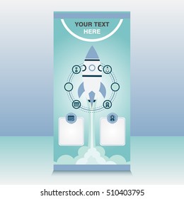 stand banner template design