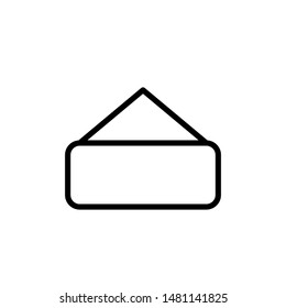 Stand best Icon Vector Emblem Isolated , Shop Banner Frame Board Element Graphic Template Logo Information, Outline Solid BAckground White
