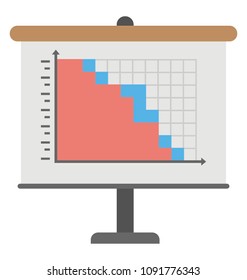 
A stand board of gantt chart data
