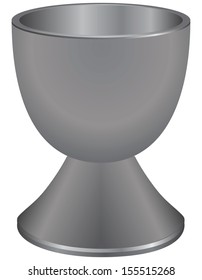 Stand for boiled eggs used as tableware. Vector illustration.