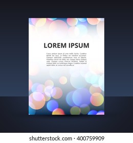 Stand with the bokeh effect for your design
