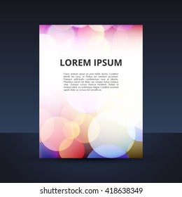 Stand with the bokeh effect for your design