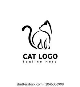 Stand Brush Art Cat Logo