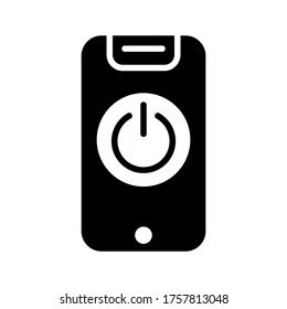 Icono de Stand By o logotipo símbolo de signo aislado ilustración vectorial - iconos vectoriales de estilo negro de alta calidad
