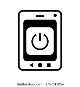 Icono de Stand By o logotipo símbolo de signo aislado ilustración vectorial - iconos vectoriales de estilo negro de alta calidad
