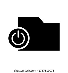 Icono de Stand By o logotipo símbolo de signo aislado ilustración vectorial - iconos vectoriales de estilo negro de alta calidad
