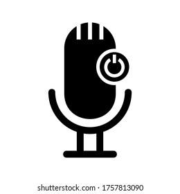 Icono de Stand By o logotipo símbolo de signo aislado ilustración vectorial - iconos vectoriales de estilo negro de alta calidad
