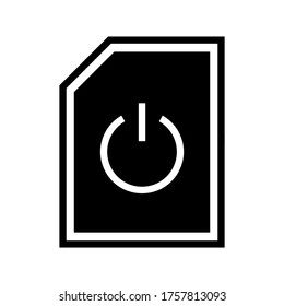 Icono de Stand By o logotipo símbolo de signo aislado ilustración vectorial - iconos vectoriales de estilo negro de alta calidad
