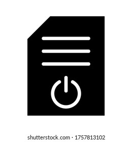 Standby-Symbol oder Logo, einzelne Zeichen Symbol, Vektorgrafik - hochwertige Vektorsymbole im schwarzen Stil
