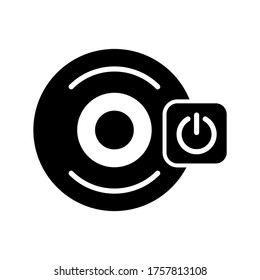 Icono de Stand By o logotipo símbolo de signo aislado ilustración vectorial - iconos vectoriales de estilo negro de alta calidad

