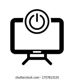 Standby-Symbol oder Logo, einzelne Zeichen Symbol, Vektorgrafik - hochwertige Vektorsymbole im schwarzen Stil
