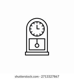 stand clock icon sign vector