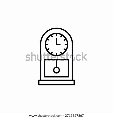 stand clock icon sign vector