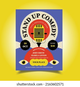 Stand Up Comedy Flyer Template