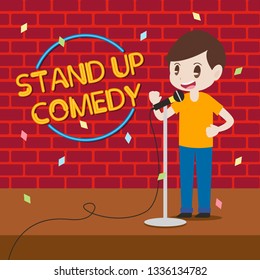 Stand Up Comedy Illustration