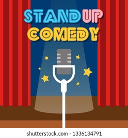 Stand Up Comedy Illustration