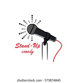 Stand up comedy logo template