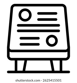 Der Stand zeigt verschiedene Grafiken und Diagramme an, die eine klare und prägnante Darstellung der Daten ermöglichen