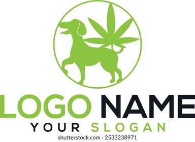 Stand dog cannabis logo design inspiration
cannabis  life dog logo design
