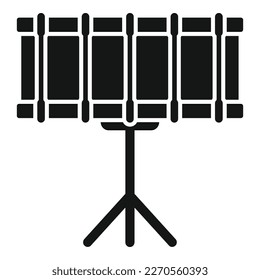 Stand drum icon simple vector. Kit music. Snare toy