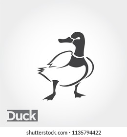 stand duck art, drawing duck art logo, food farm