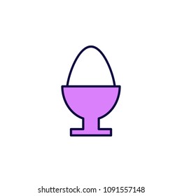stand for eggs and eggs icon. Element of simple colored web icon for mobile concept and web apps. Isolated stand for eggs and eggs icon can be used for web and mobile. Premium icon on white background
