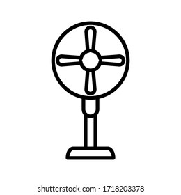 stand fan icon design vector template