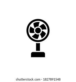 stand fan icon glyph style design