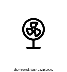 Stand Fan Icon Outline Vector