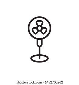 stand fan icon trendy flat design
