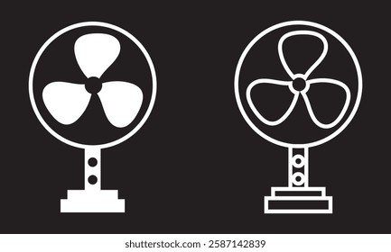 Stand fan icon . Vector illustration. EPS 10 AI