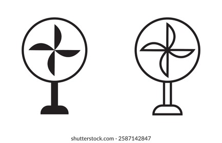 Stand fan icon . Vector illustration. EPS 10 AI