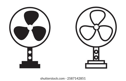 Stand fan icon . Vector illustration. EPS 10 AI