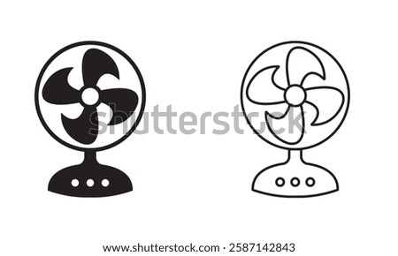 Stand fan icon . Vector illustration. EPS 10 AI