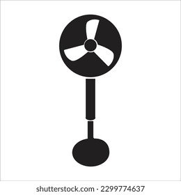 stand fan line new vector icon